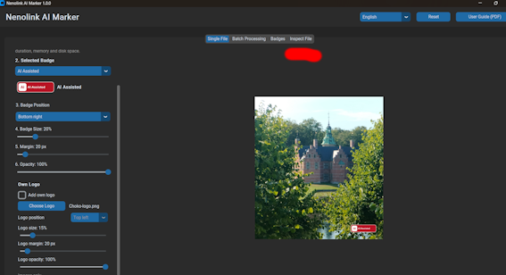 Nenolink AI Marker Inspect Metadata